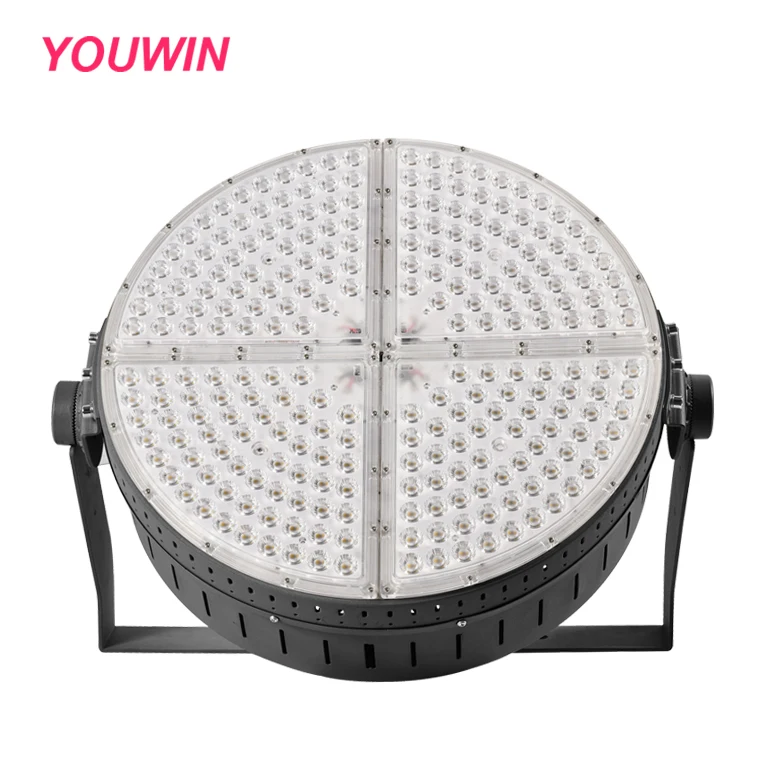 YOUWIN 500W LED High Mast Light Outdoor Stadium IP66 Lightning Protector Flood Light Tennis Court Football Field Black Aluminum
