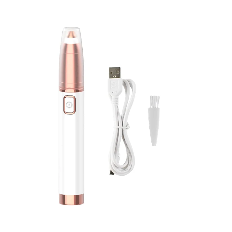 
Electric Nose Hair Trimmer Implement Shaver Clipper Ear Neck Eyebrow Trimmer Shaver for Woman Clean Razor Remover Kit 