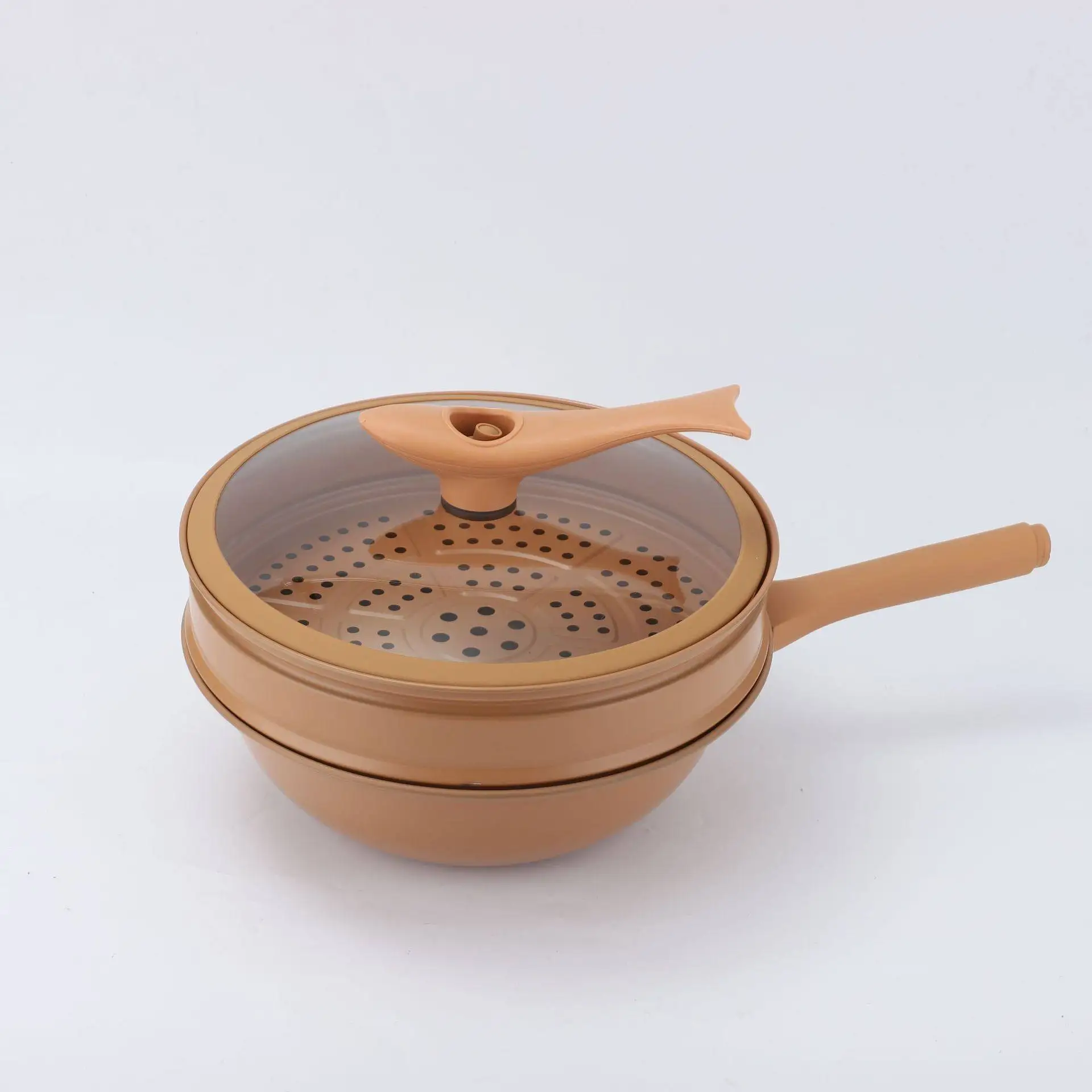 Store recommendation Traditional Cookware Wok Round Cast Iron Chinese Cover Metal nonstick wok pan