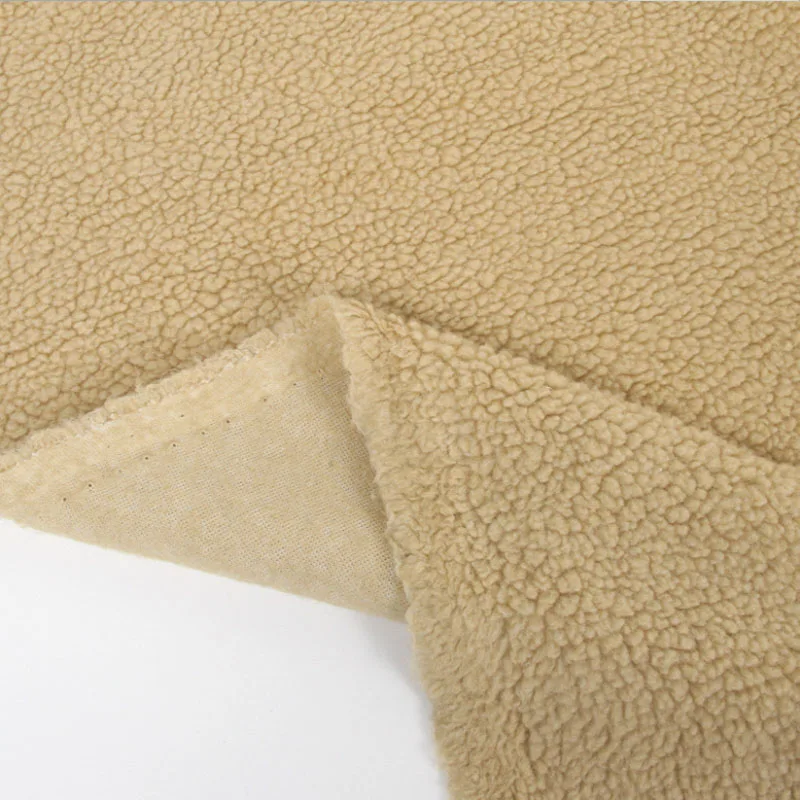 China Suppliers 100% Polyester Berber Fleece Fabric For Blanket Or Jacket Men Fake Sherpa Faux