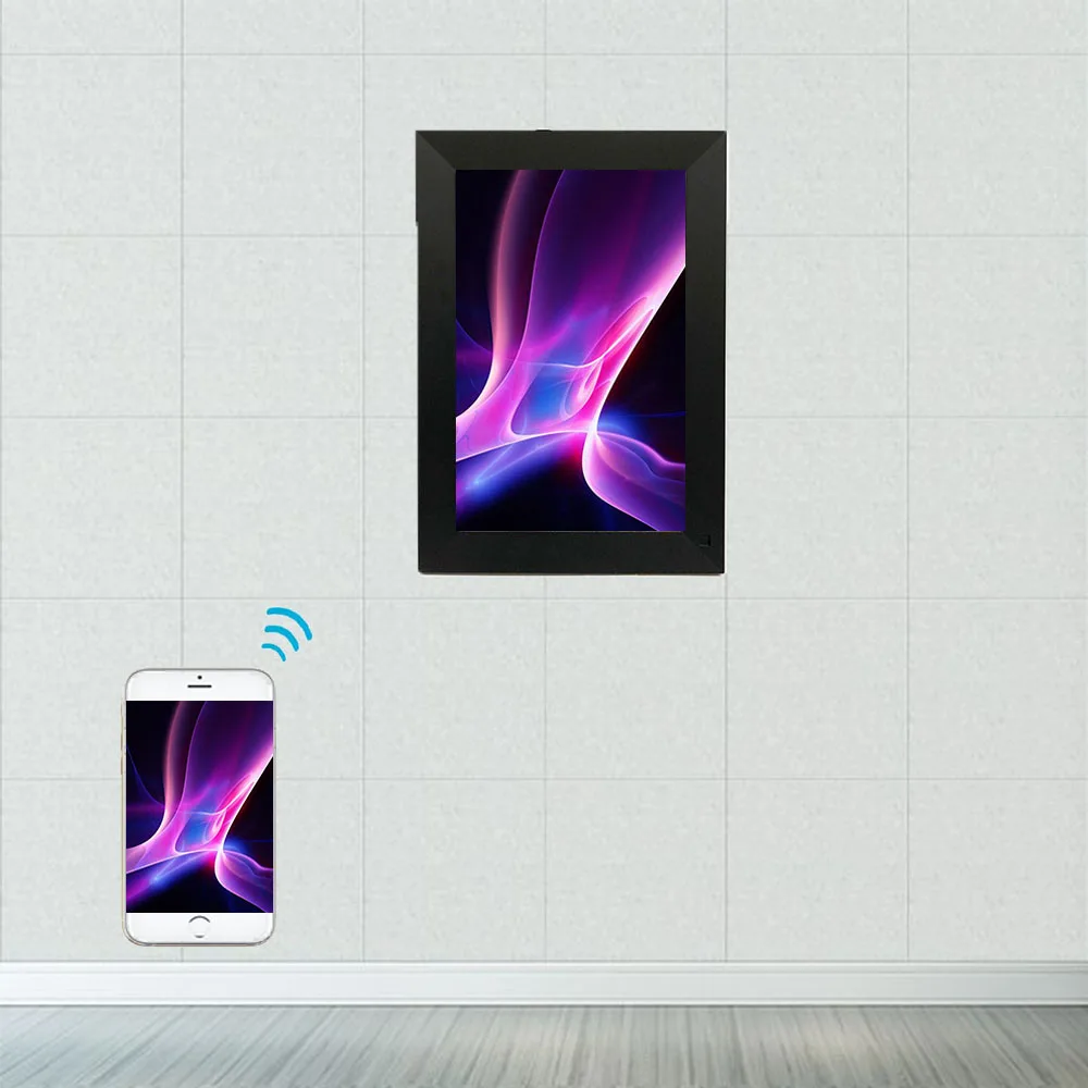 10 дюймов цифровая камера с Wi-Fi для картинной рамки e-mail фото откуда угодно сенсорный экран дисплей поделиться мобильном телефоне как послужат прекрасным подарком