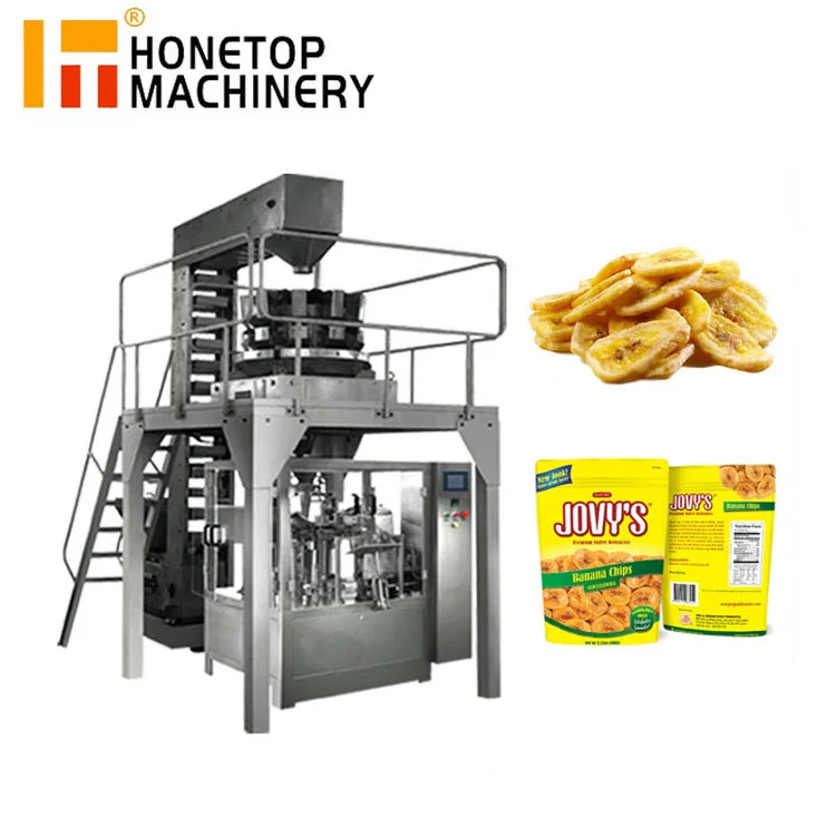 Automatic Pre-made Zipper Pouch Packing Machine For Date Dried Dry Fruits
