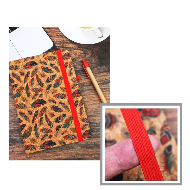 A5 Cork Creative PU Splicing Notebook Wholesale Business Office Notebook Set Can Be Defined Logo Notebook