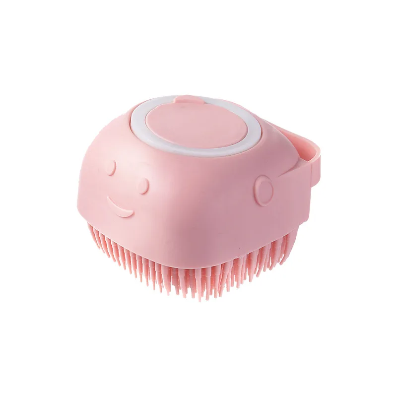 silicone dog grooming brush pet cleaning brush silicone pet cat cleaning brush