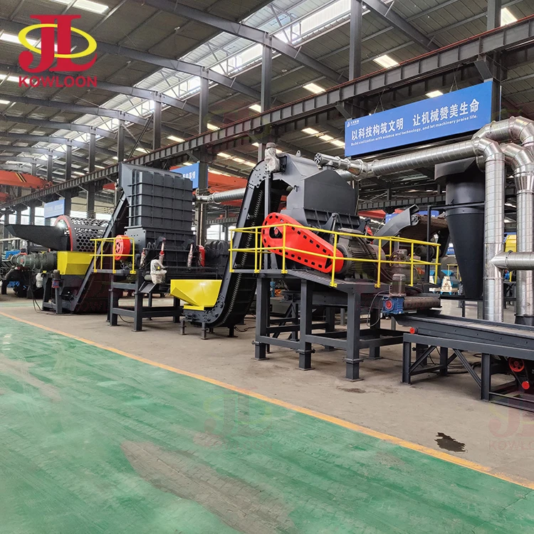 20 Ton Tyre Recycling Plant Automatic Recycling Old Vehicle Tyres Scrap Rubber Tyre Recycling Machine