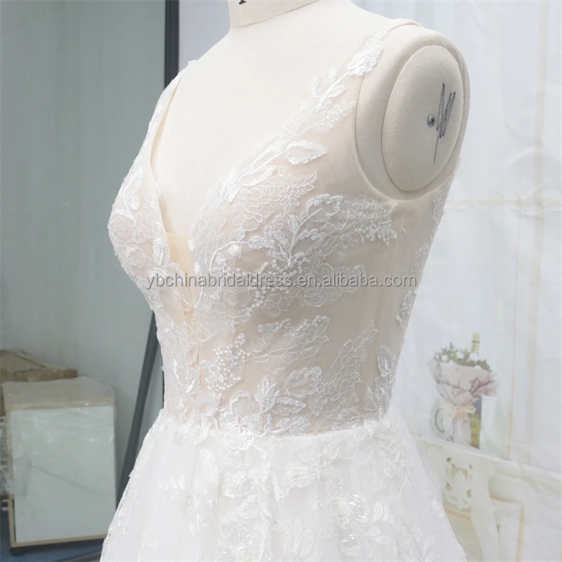 Europe popular luxury wedding dress bridal gown dropped