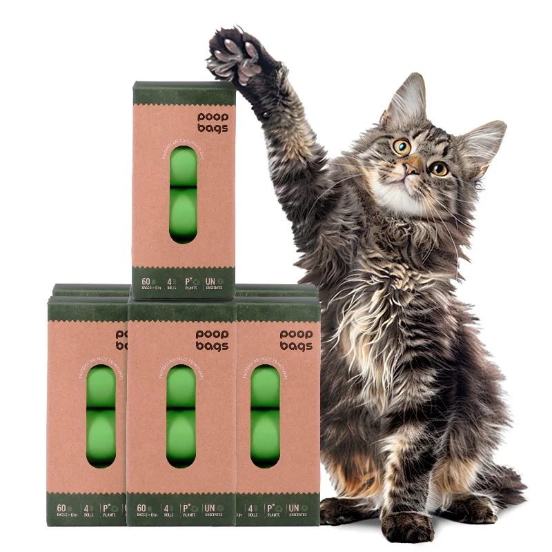 Wholesale Customized High Quality Corn Starch Biodegradable Compostable Eco friendly Dog waste Poop Bag