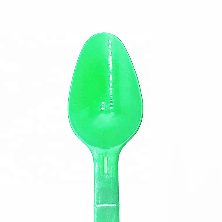 Mini Disposable Plastic Folding Spoon Folding Spoon Yogurt Ice Cream Folding Plastic Spoon