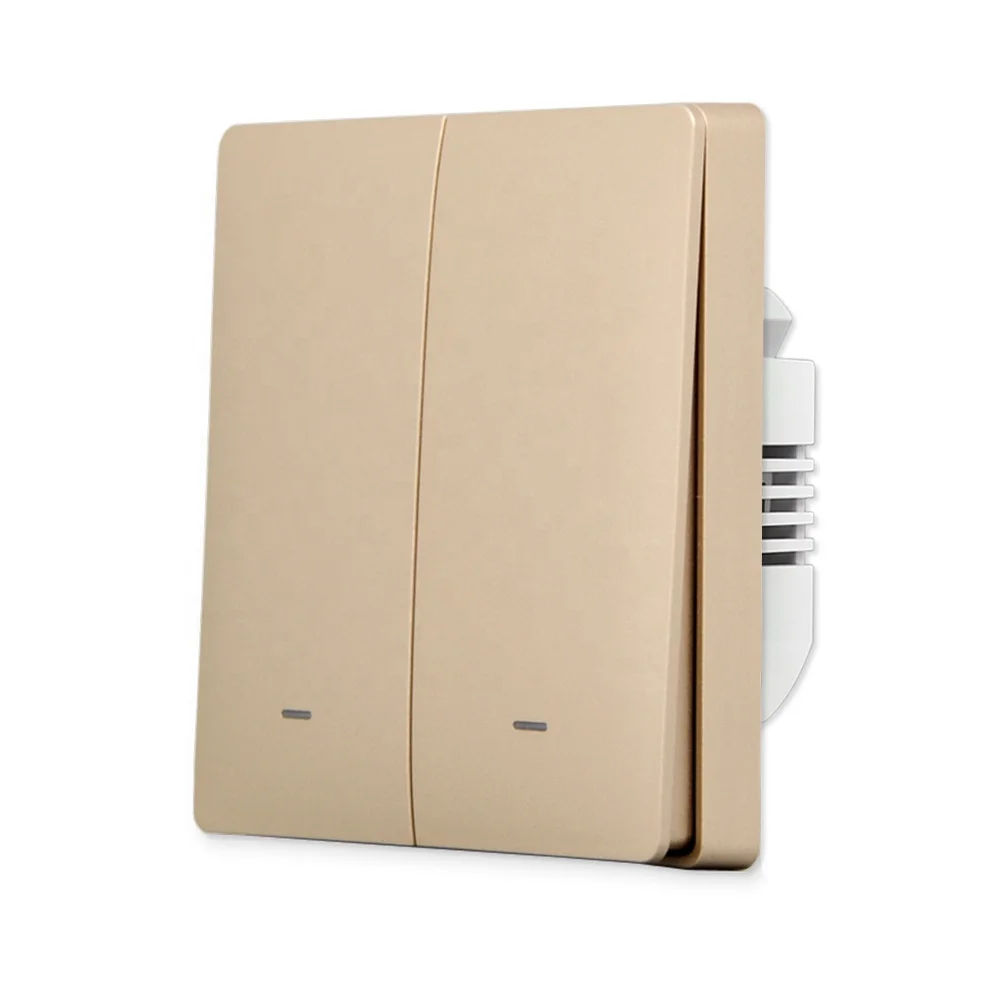 Compatible No Neutral/With Neutral EU Standard WiFi Smart Wall Light Switch
