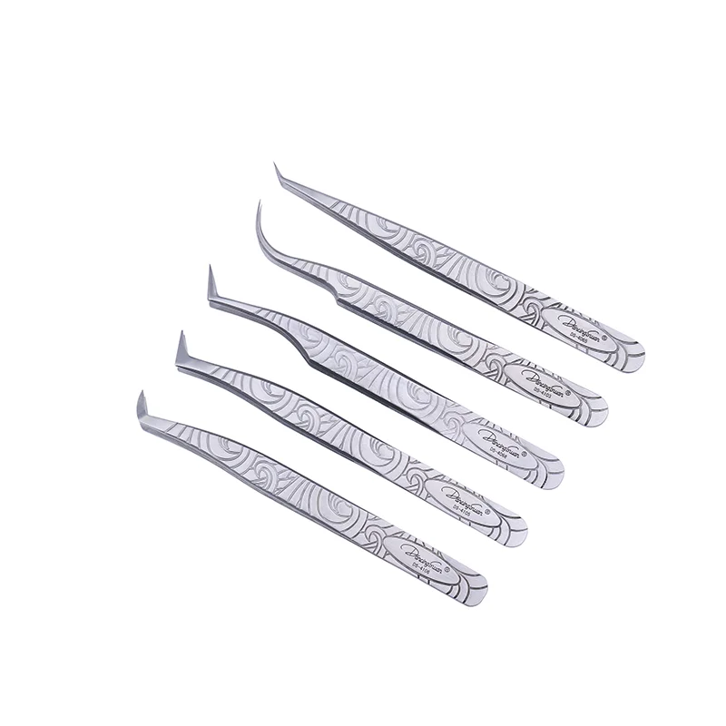 Professional Eyelash Extension Tweezers Tube Packed Volume Lash Tweezers