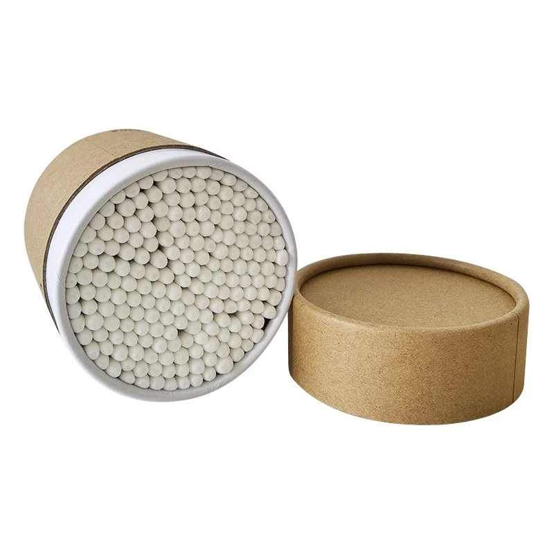 Eco Friendly Ear Cleaning Cotton Buds Swab Makeup Cotton Swabs Ear Swab Double Round Head Cotton Bud