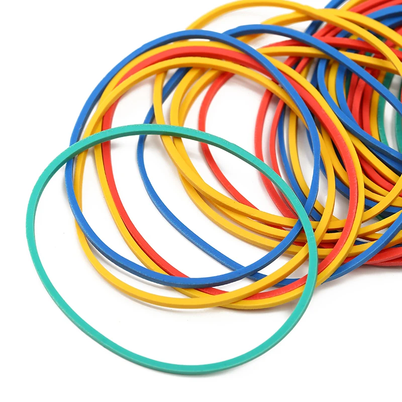 custom synthetic elastic assorted colors rubberbands rubber bands for money