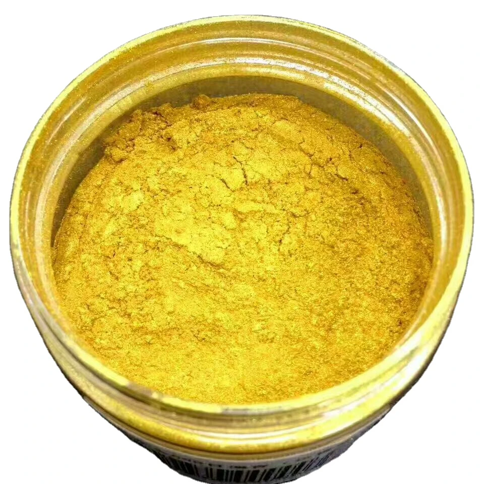 Solar Gold Pigment-Pearl Pigment-Yellowish mica powder pigment