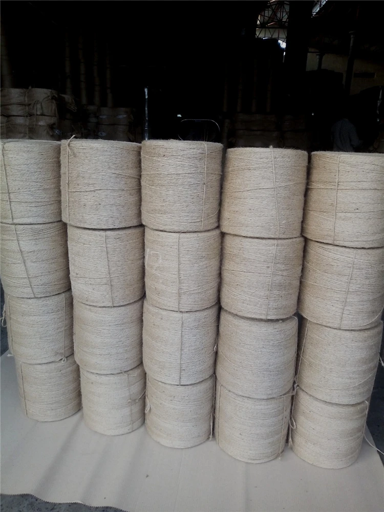 Low price reusable and washable standard quality eco friendly 100% braided jute yarn 48LBS/1PLY