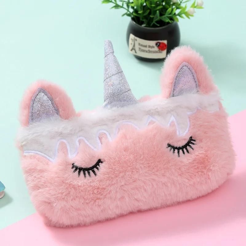 Новинка 2023 мультяшный единорог плюшевая красочная сумка для монет детей и взрослых красивая мягкая с единорогом