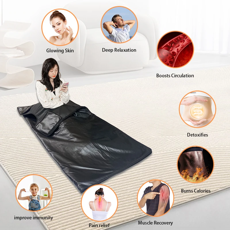 Reliable B106 New Product Ideas Fir Sauna Heating Blanket low Pemf Infrared Sauna Blanket