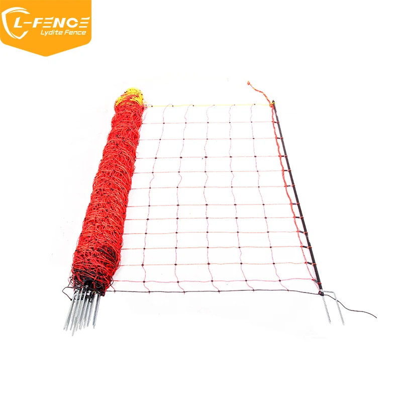 Lydite 90cm Chicken/sheep/goat Electric Fence Energizer Netting Plastic Poultry Net With Electric Conductive Wire