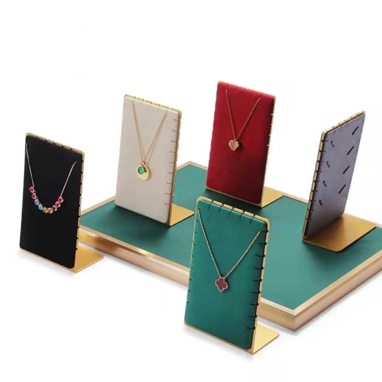 Wholesale Microfiber Trinket Tray Velvet Bracelet Earring Necklace Pendant Ring Display Jewelry Tray