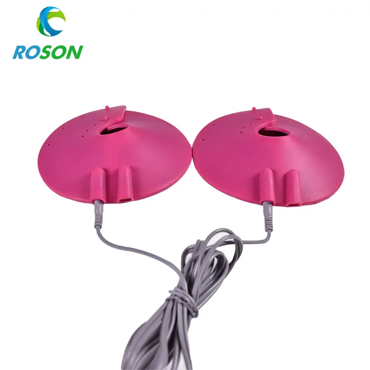 L size Female Conductive TENS Unit Women Breast Pulse Stimulator Massager Electrode Pads For Promote Mammary Blood Circulation