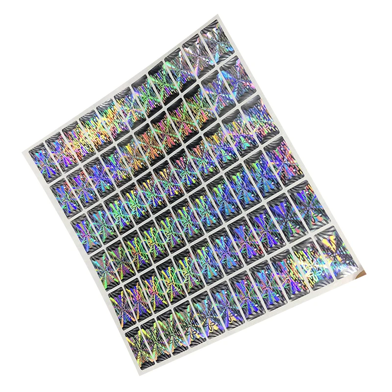 Custom Printing Warranty Holographic Label Logo Roll Scratc Off Hologram Sticker Manufacturer