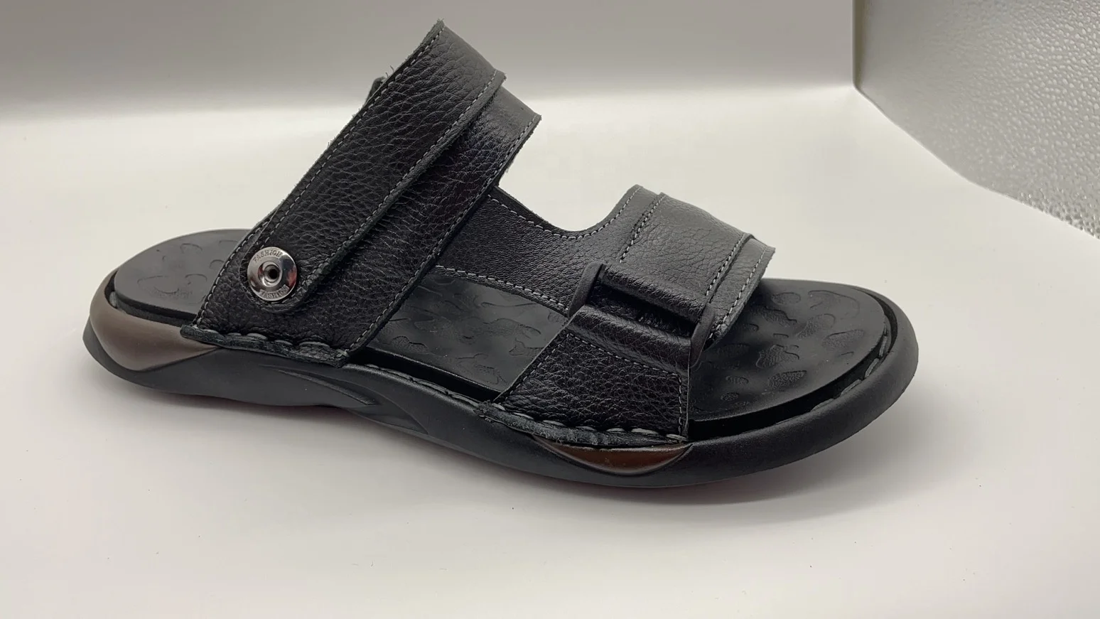 Wholesale Daily Wear Handmade Stitching Pure Leather Sandals For Men