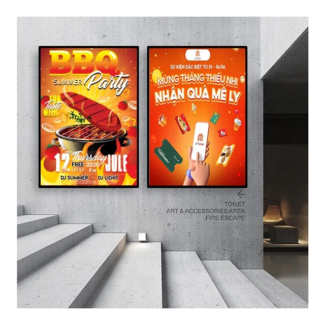 Custom Light Box Advertising Outdoor Led Display Light Box Business Sign Logo Indoor Wall 3D Signage Light Box Backlit Lightbox