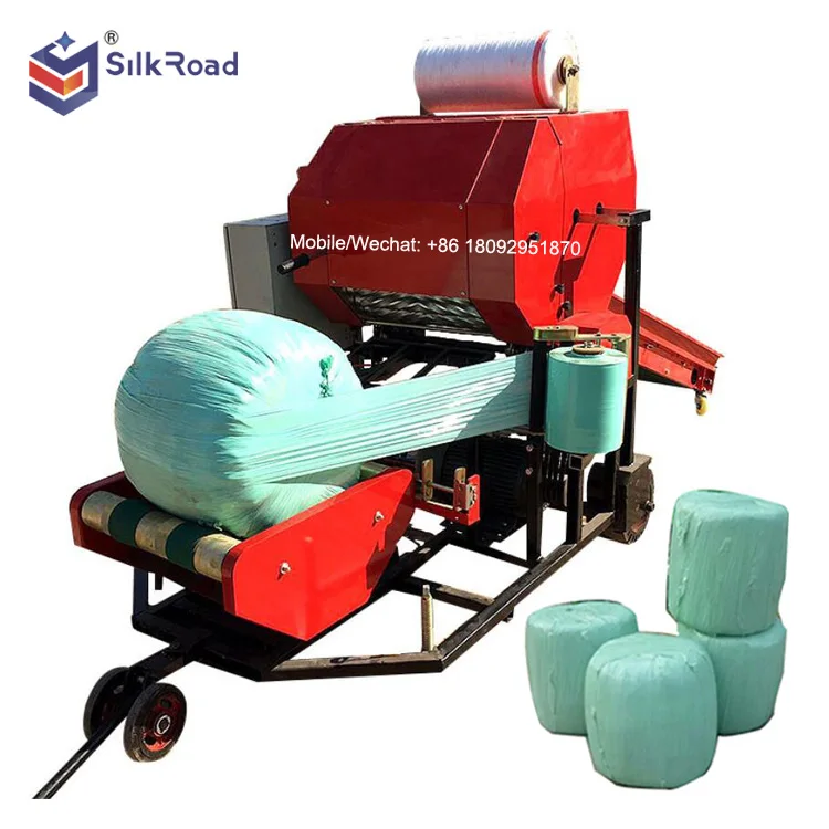 Small Round Chopped hay Baler Wrapper Machine