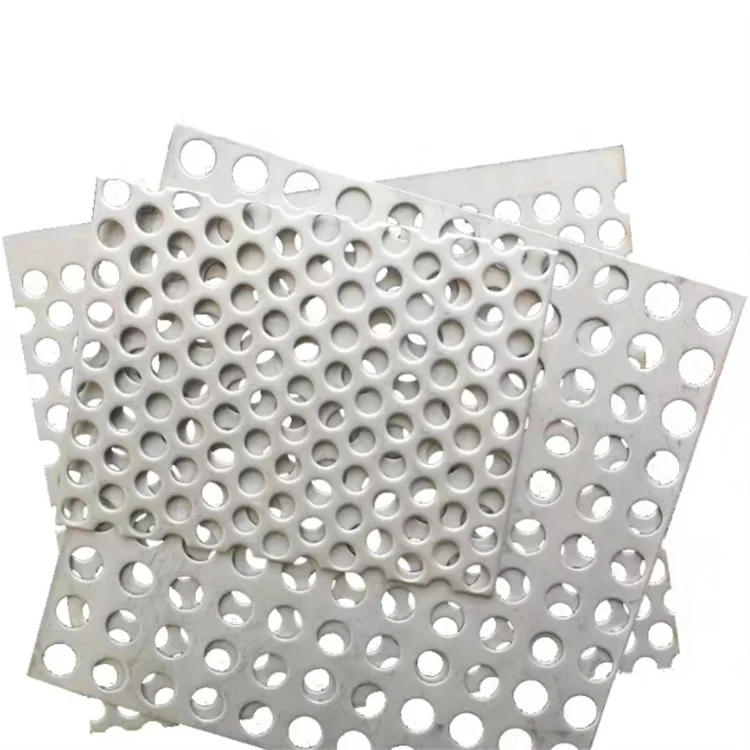 Round Hole Titanium Perforated Metal Mesh Sheet