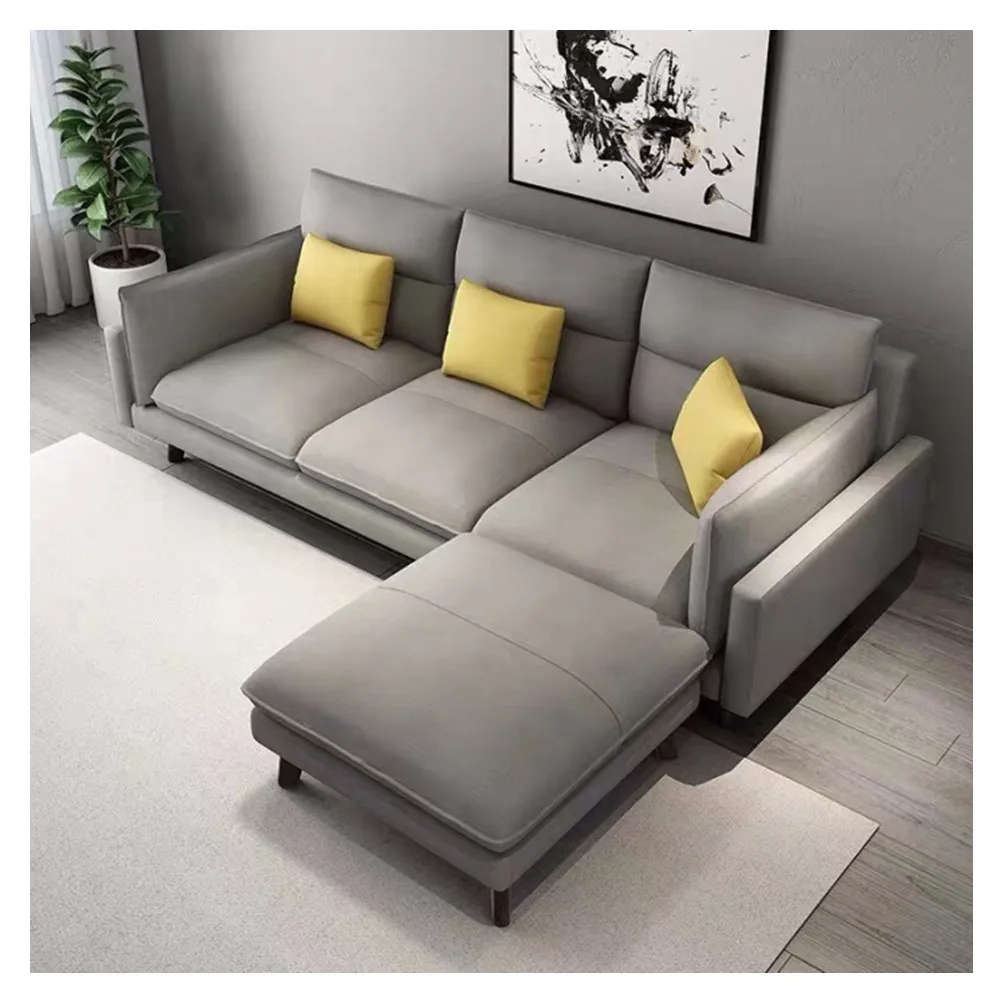 Modern Luxury Reclining Dining Sectional Sofa Set Convertible Wood Furniture for Living Room Well-Sold Home Household Furniture