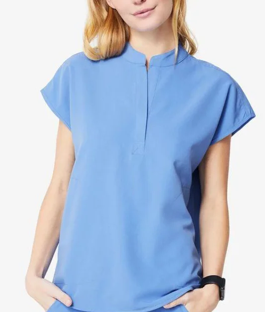 Newly Launch Nursing Scrub Hospital Uniforms Polyester Rayon Spandex Stretchy Fabric Medical Scrubs Set