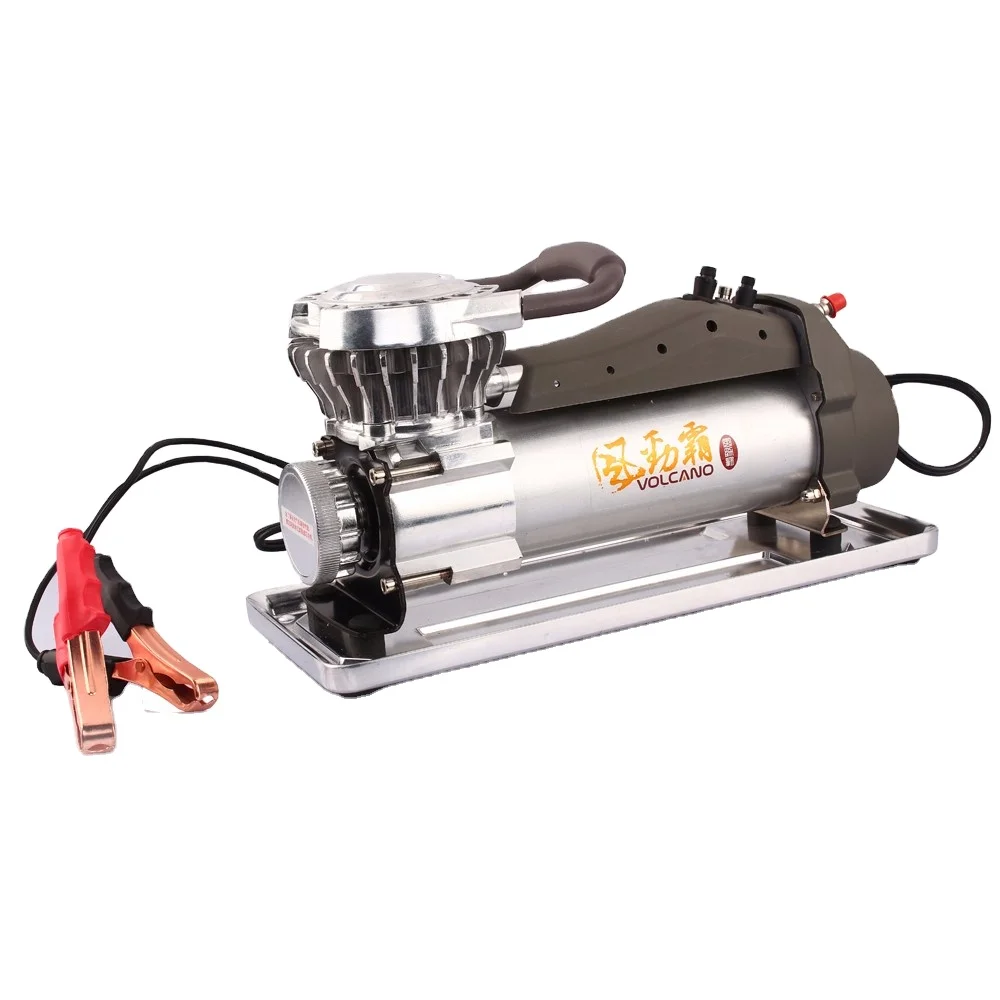 VOLCANO heavy duty 12V big tire used air compressor with carry bag