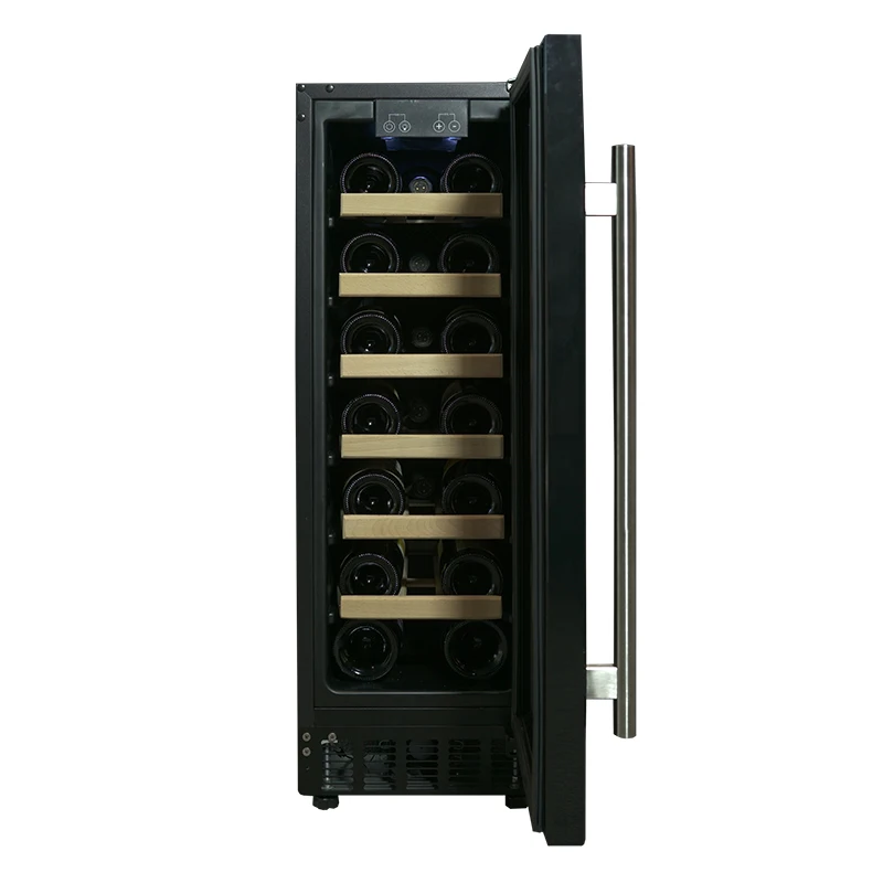 14or19 Bottle Glass Door Small Mini Electric Wine Cooler Fridge For Sale