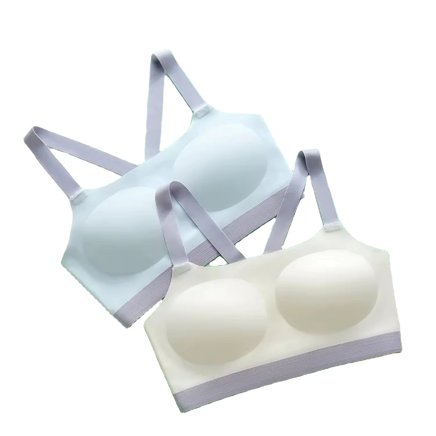 Удобный Шелковый бесшовный бюстгальтер для девочек