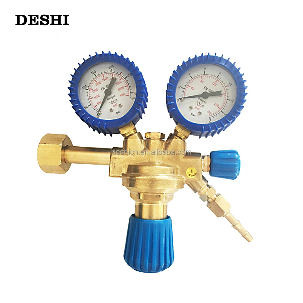 DESHI Copper material oxygen/acetylene/propane/nitrogen pressure reducer Italian German American industrial pressure reducer