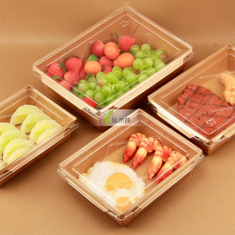 Microwave Heating Oil Water Proof Food Paper bacon Tray With Lid