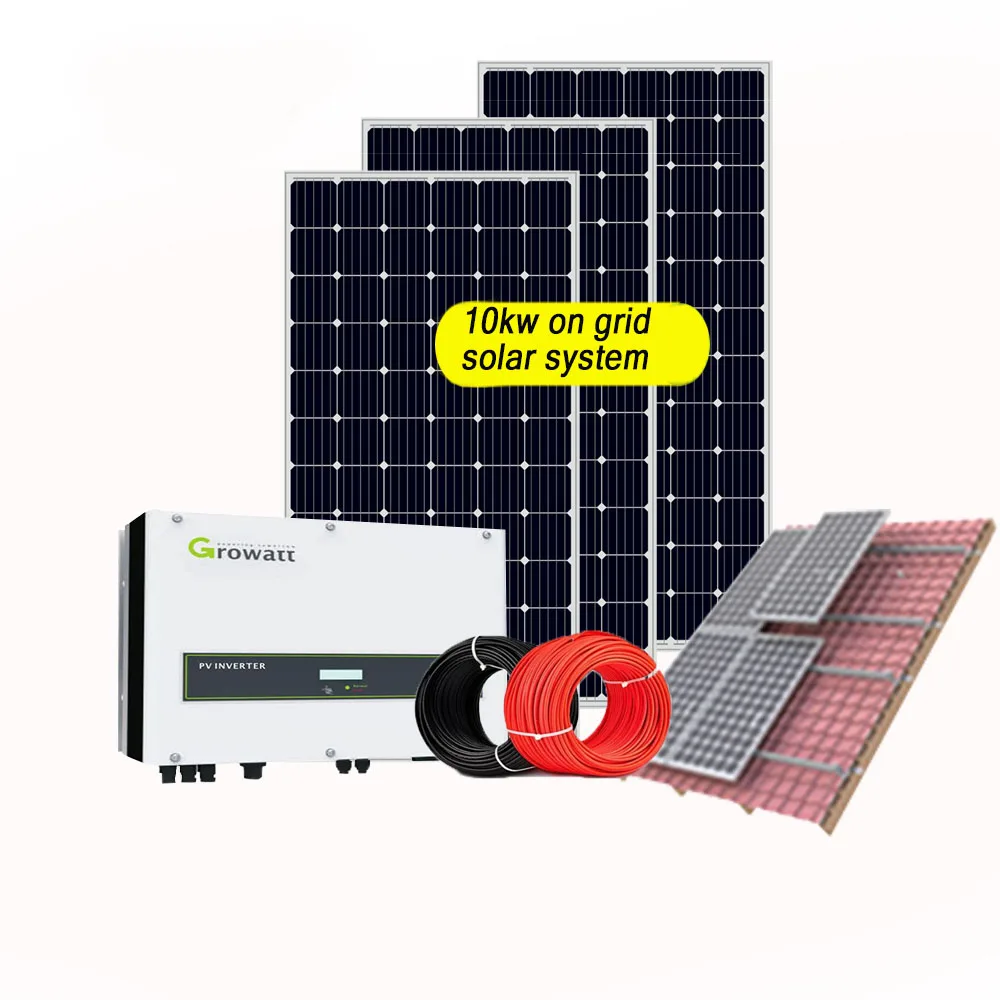 25 years warranty 5kw 8kw 10kw good price grid tied solar energy system for home