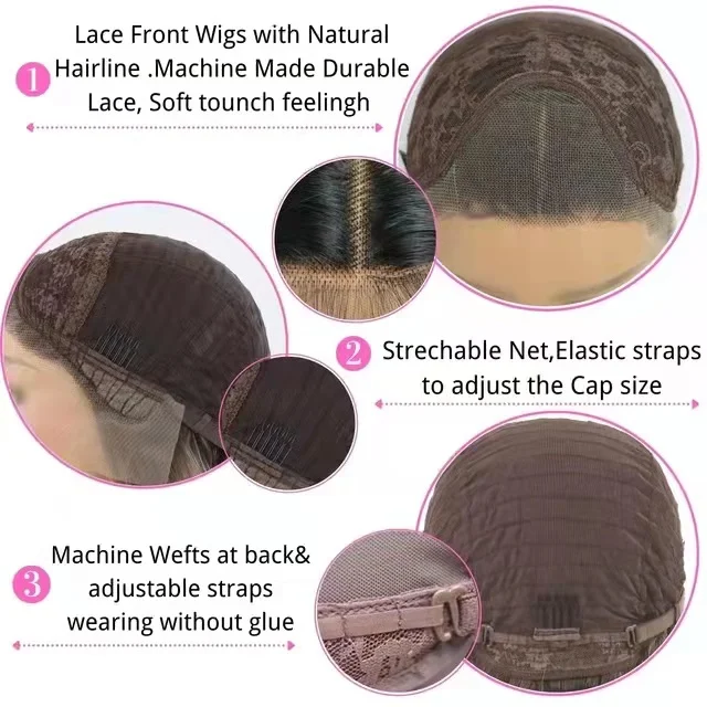 Glueless Heat Resistant Fiber Hair wigs with highlights Lace Front Wigs for Fashion Women 22inch Straight