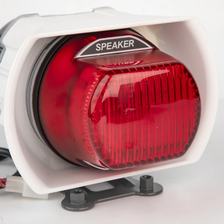 Senken DC 12V Police Motorcycle Strobe Warning Light Motocyclet Siren Speaker