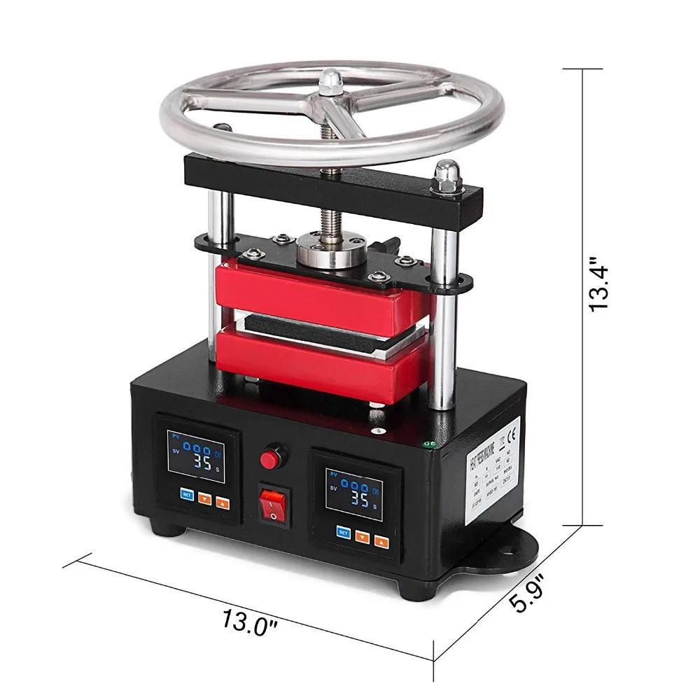 Manual 2tons Oil Extract dual heating platen heat press machine