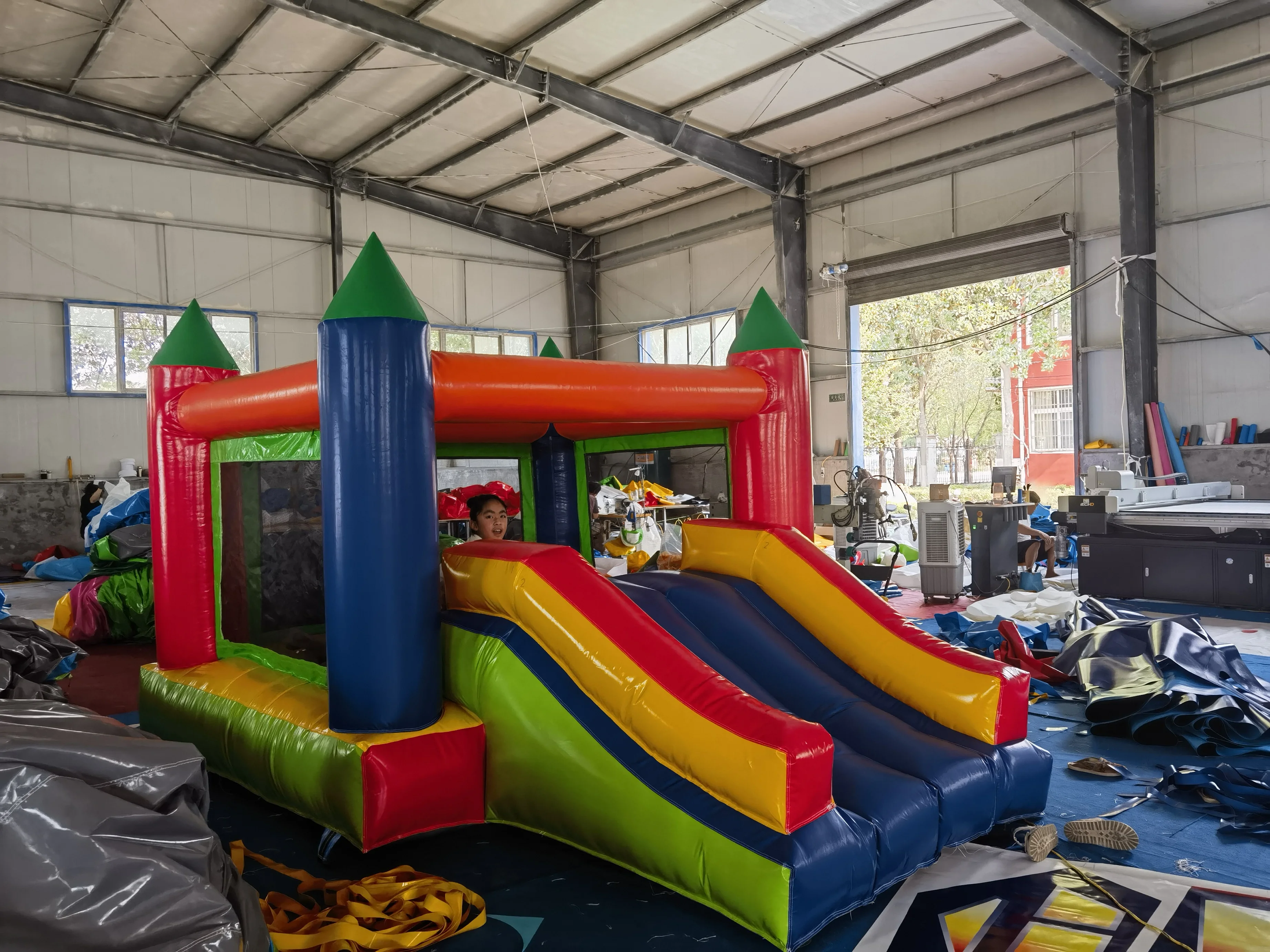 3mx4m Inflatable Jumper Bounce House Teenagers School Party Jumping Inflatable Castle with Slide