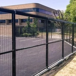 Good rust clearvu fence high security 358 anti climb wire mesh fence panels