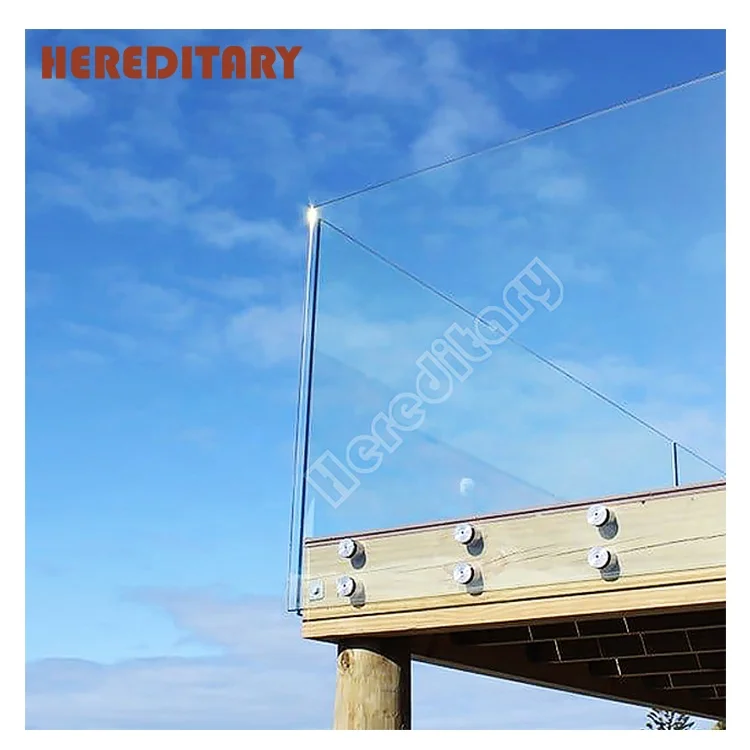 304 316 2205 stainless steel railing fittings hardware glass standoff adjustable railing