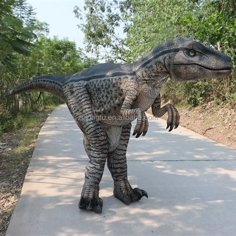 Детские нарядные реалистичные костюмы динозавров Velociraptor Dinosaure