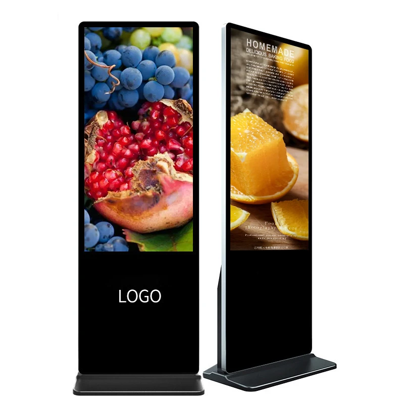 43 50 55 дюймов сенсорный экран Вертикальная ЖК-панель Стенд рекламный дисплей светодиодный станок full hd большой