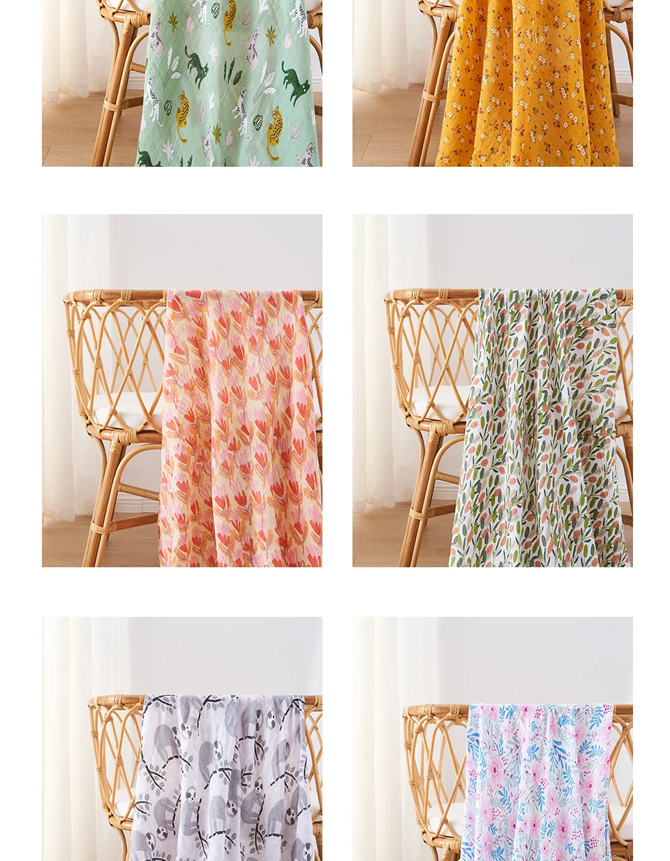 OEM China Wholesale  Bamboo Cotton Muslin Blankets For Kids Soft Washable Reasonable