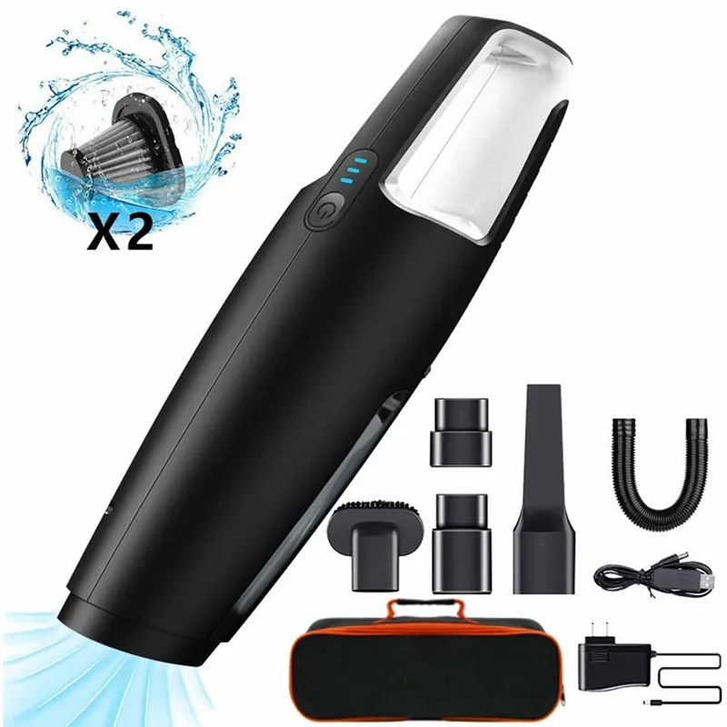 
Free Shipping Wet Dry Use Car and Home 12V 7000Pa Portable Handheld Cordless Vac Dust Buster 