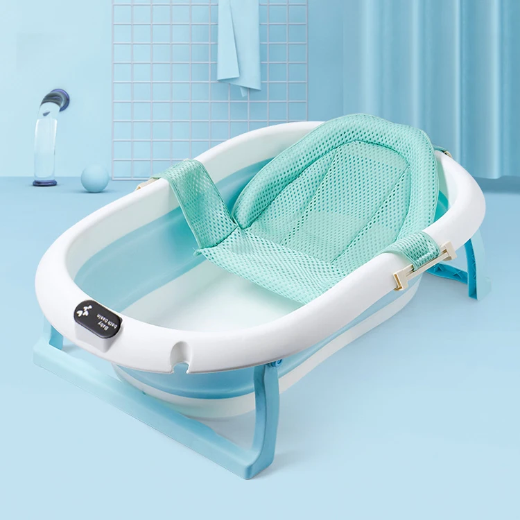 Portable Collapsible Plastic Bathtub Set Basin Portable Folding Baby Bath Tub