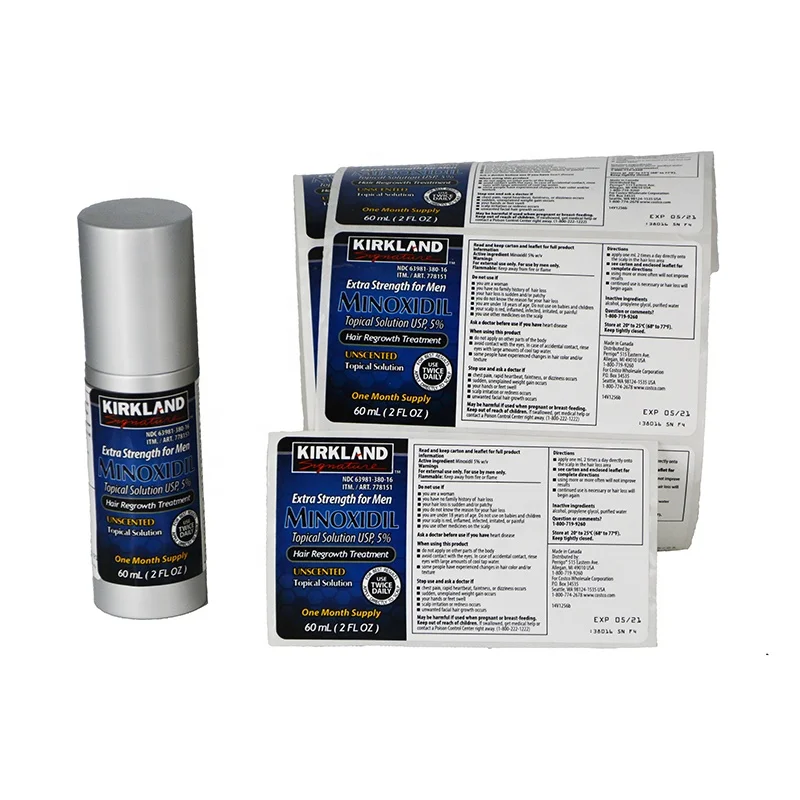 custom self adhesive natural black organic hair care growth oil bottle private label