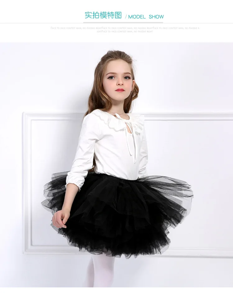 Kids Tutu Skirt Solid Color Mesh Multi-layer Tutu Skirt for Baby Girl Christmas and Halloween Decorations and Ruffles