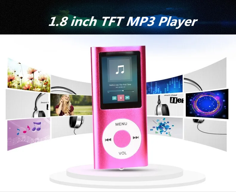 1.8 inch LCD Compact and portable Colorful MP3 Media MP4 Player Music Video FM Player